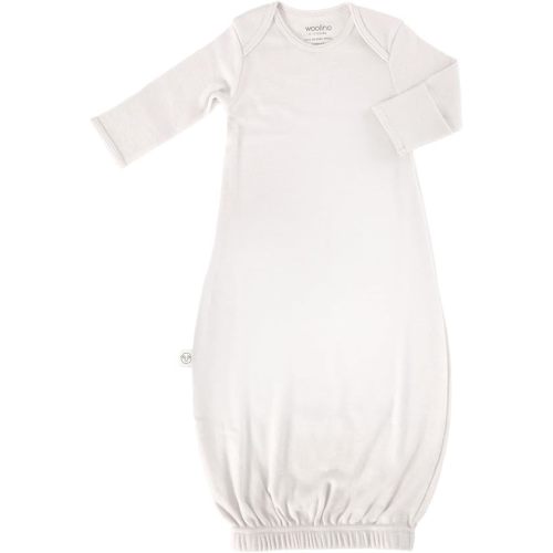 Woolino Infant Nightgown - 100% Superfine Merino Wool Baby Gowns - Newborn Sleeper Gown for Boy & Girl