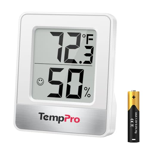 TempPro TP49 Digital Hygrometer Indoor Thermometer | Humidity Meter Room Thermometer with Temperature and Humidity Monitor Mini Hygrometer (Previously ThermoPro)