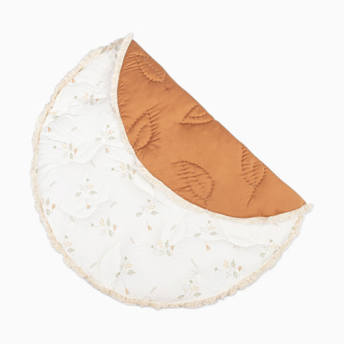 Crane Baby Cotton Quilted Playmat - Willow Dainty Leaf