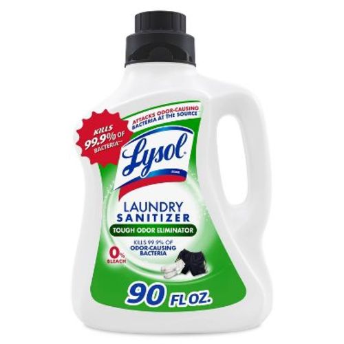 Lysol Laundry Sanitizer Sport 0% Bleach - 90oz: Outdoor Scented Liquid, Bleach-Free, HE Compatible Laundry Additive