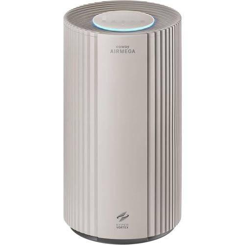 COWAY Air Purifier for Large Room Whole Home Up to 2,640 ft², HEPA Filter for Smoke, Allergen, Pet Dander, Odor, PM 10 AQI, Turbo Eco Mode, Timer, Energy Star, 3yr Warranty, Airmega 350 Beige