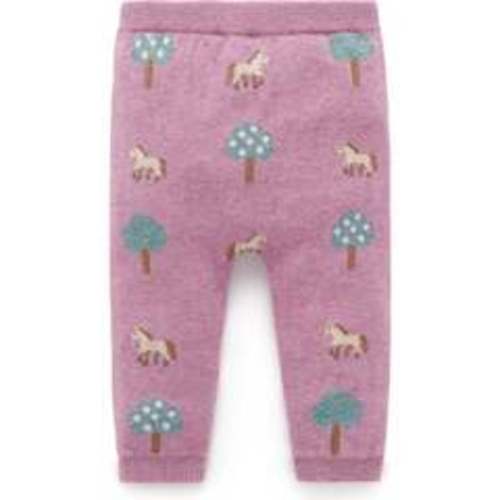 On The Farm Leggings Orchard Jacquard - Purebaby Pants | Maisonette