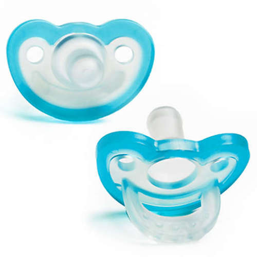 RaZbaby JollyPop 3M+ 2-Pack Silicone Pacifiers in BlueRaZbaby JollyPop 3M+ 2-Pack Silicone Pacifiers in Blue