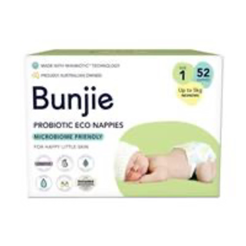 Buy Bunjie Probiotic Eco Nappies Size 2, 52 Pack Online at Chemist Warehouse®