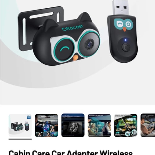 Cabin Care Car Adapter Wireless CarPlay and Real-time Monitoring