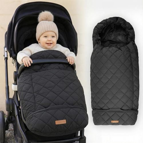 Warm and Cozy Winter Stroller Cover for Baby - Waterproof Bunting Bag with Soft Fleece Lining and Universal Fit for Strollers - Protective Footmuff Blanket for Ultimate Comfort in Wind, Rain & Snow