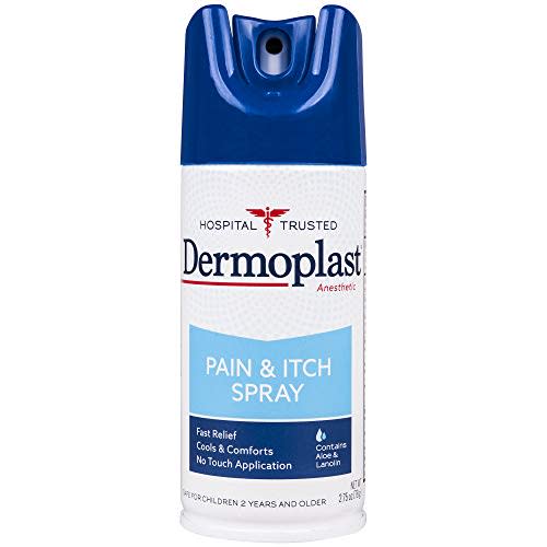 Dermoplast Pain, Burn & Itch Relief Spray for Minor Cuts, Burns and Bug Bites, 2.75 Oz (Packaging May Vary)
