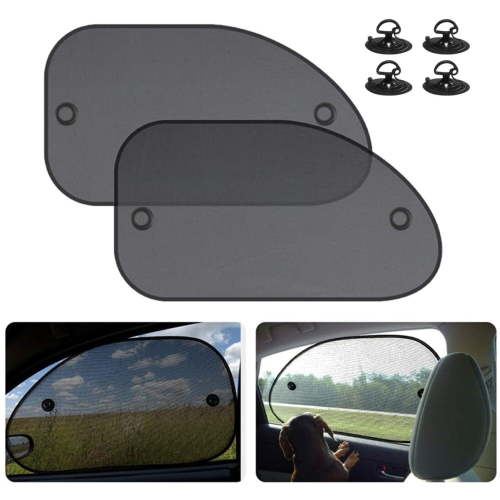 2 Pack Universal Car Window Shade, Cling Sunshade - Sun, Glare and UV Rays Protection for Your Child - Baby Side Window Car Sun Shades, Blocks Over 98% of Harmful UV Rays (Large)