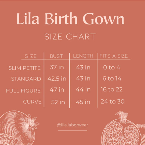 Lila Labor & Postpartum Gown in Black