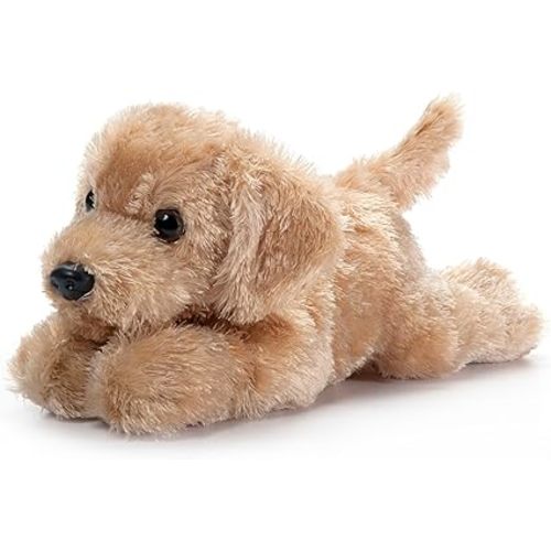 The Petting Zoo Yellow Labrador Dog Stuffed Animal Plushie, Gifts for Kids, Scoopz Wildlife Animals, Dog Plush Toy, 8 inches