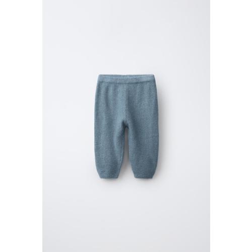 PLAIN KNIT PANTS - Mid-blue | ZARA United States