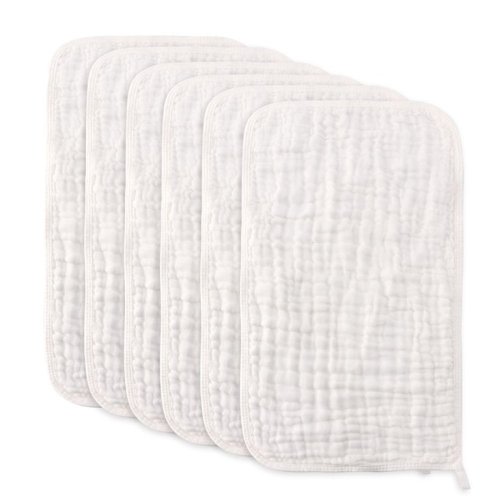 Muslin Burp Cloths Baby Burp Clothes - Burp Rags for Boy Girls Muslin Bibs 6 Layers Large 20''x10'' 100% Cotton Hand Washcloths Soft Absorbent (6 Pack) - Muslin Burp Cloths Baby Burp Clothes - Burp Rags for Boy Girls Muslin Bibs 6 Layers Large 20''x10'' 1