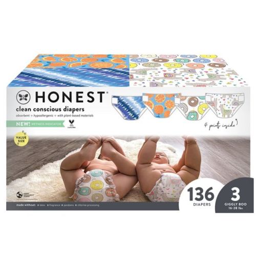 The Honest Company Disposable Diapers - (Select Size and Pattern)