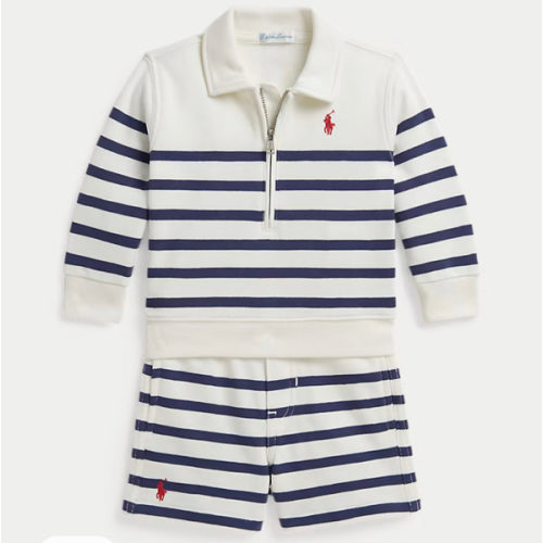 Striped French Terry Pullover & Short