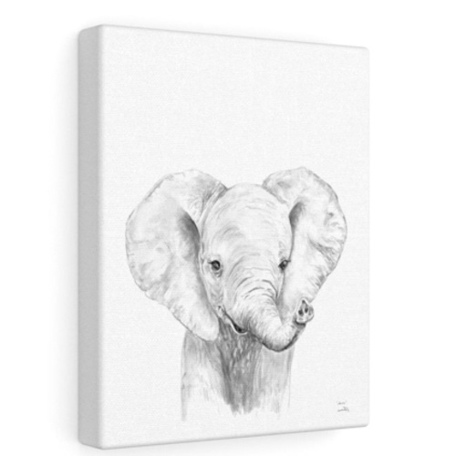 Amos Elephant - Animal Art Canvas – Abraham Art Gallery