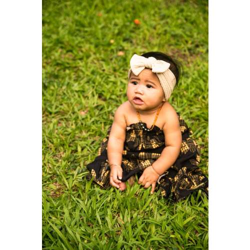 Keiki Pomai'ka'i Dress | Palaka Fern Black