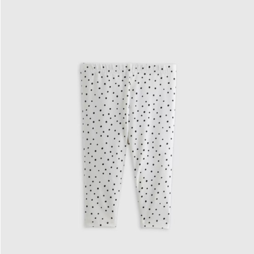 Organic Cotton Leggings in Black Dots