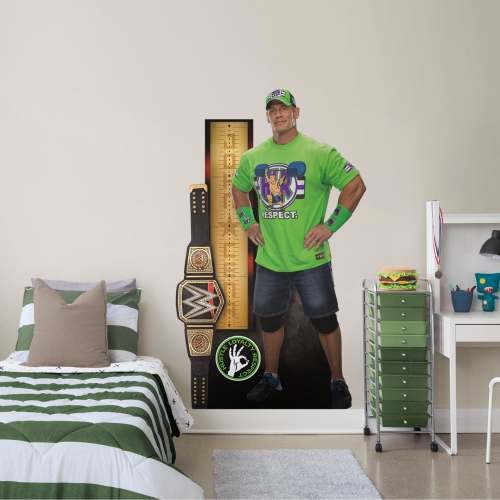 John Cena - Growth Chart - Official WWE - Reusable Vinyl Wall Decal