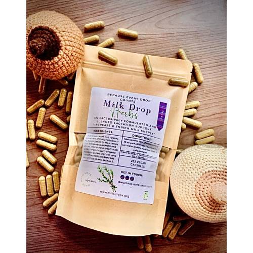 Milk Drop Herbs: A Fully Custom Blended Herbal Lactation Support 1 MONTH SUPPLY