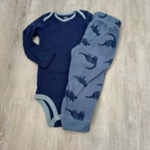 18m Baby Boy Carters Set Longsleeve & Fleece Pants Outfit