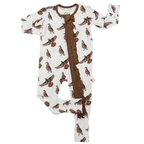 Girls Ruffle Quail Zipper Romper – Hamner Hill