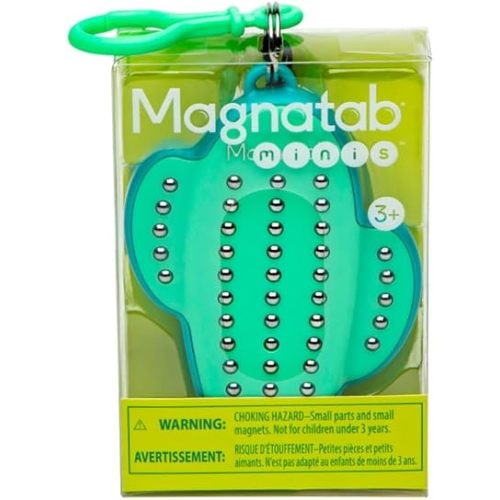 Magnatab Minis - Sensory Toys, Magnetic Drawing Tool, Toddler Writing Practice, Sensory Play, Fidget Toys, Stylus Included, Travel-Friendly, Ages 3+ - Cactus