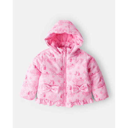 Toddler Girl Bluey™ Hooded Heavyweight Winter Jacket - Pink | Carter's
