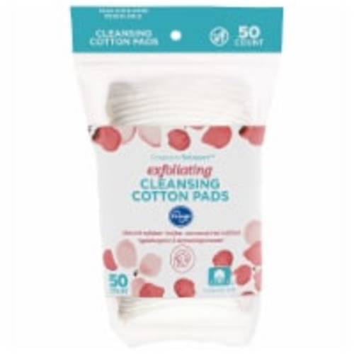 Kroger® Exfoliating Cleansing Cotton Pads, 50 ct