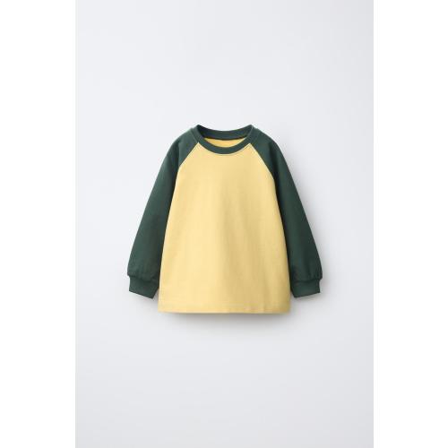 RAGLAN SLEEVE T-SHIRT - Mid-yellow | ZARA United States