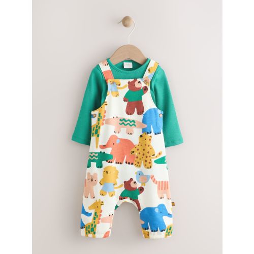 Bright Character Jersey Dungarees And Bodysuit Baby Set (0mths-2yrs)