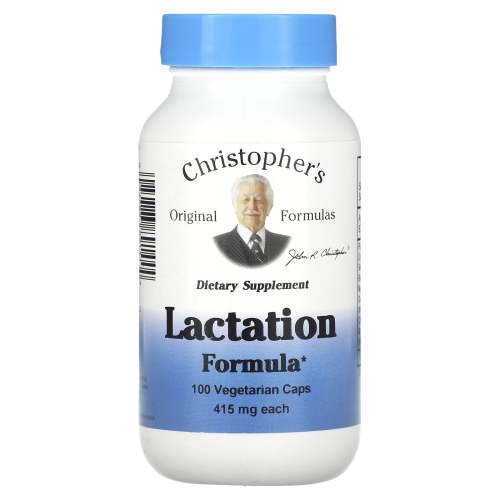 Dr. Christopher's Original Formulas Lactation Formula Capsules, 100 Ct