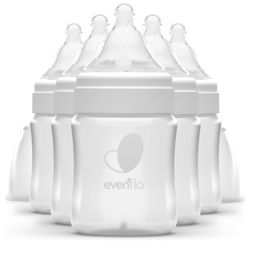 Evenflo Feeding Premium Proflo Venting Balance Plus Wide Neck Baby, Newborn and Infant Bottles - Developed by Pediatric Feeding Specialists - 5 Ounce (Pack of 6)