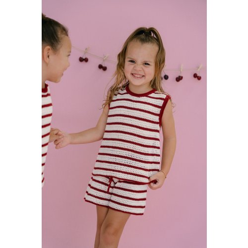 Cherry Crochet Set - Red/Cream – MYLA JANE