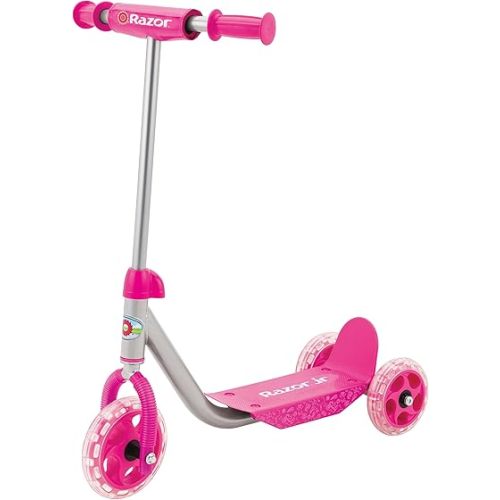 Razor Jr. Lil’ Kick – 3-Wheel Kick Scooter for Younger Children (Ages 3+), Max Rider Weight 44 lb (20 kg)