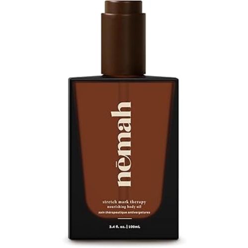 Nemah - Nourishing Belly Oil for Pregnant Women - Hydrating Stretch Mark Oil with Jojoba and Coconut Oil - Vegan & Cruelty-Free - 3.4 fl. oz.