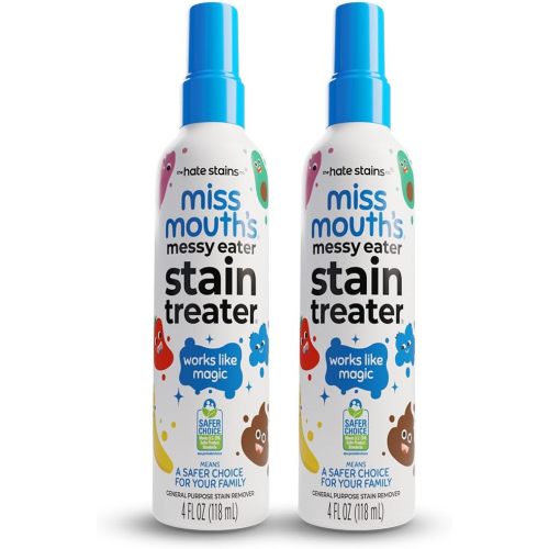 Miss Mouth's Messy Eater Stain Treater, Laundry Stain Remover, 4 Oz, 2 Pack