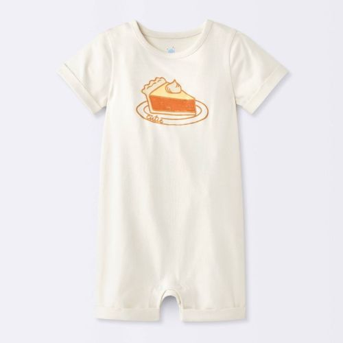 Baby' Pumpkin Pie Jersey Romper - Cloud Island™ Off-White 6-9M