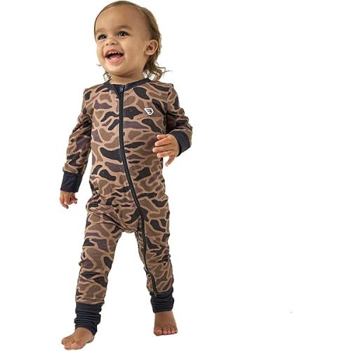 Burlebo Baby Zip Up – Soft Performance Fabric with Fold-Over Cuffs