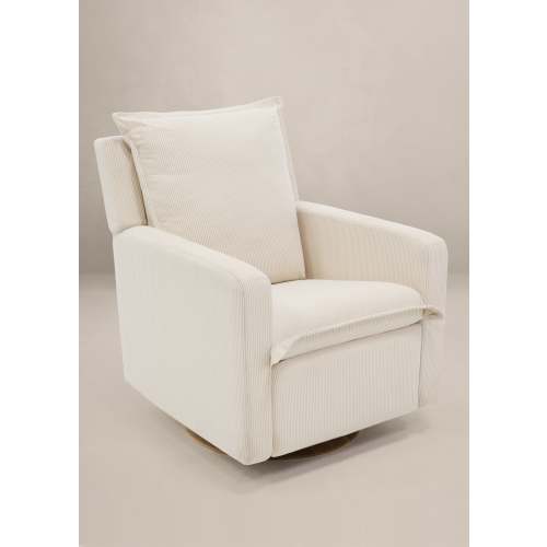 Pebble Stripe | Flynn | Swivel Nursery Recliner | Oilo™ Studio