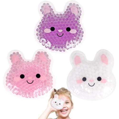 Hilph Kids Ice Packs for Boo Boos, Toddler Dinosaur Ice Pack Reusable Childrens Boo Boo Buddy Hot Cold Gel Packs for Kids Injuries, Pain Relief, Bumps & Bruises, Breastfeeding, Wisdom Teeth (3 Packs)