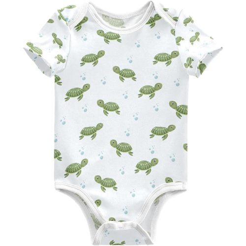 vvfelixl Baby Bodysuits Short Sleeve Cotton Baby Clothes For Boys Funny Baby Suits For Girls 0-24 Months