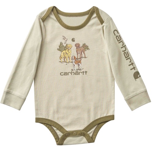 Boys' Long Sleeve Dog Bodysuit (Baby)