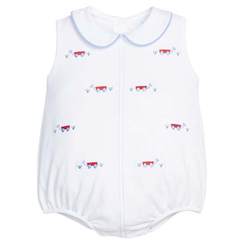 Embroidered Peter Pan Bubble - Wagon