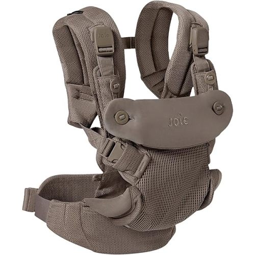 Joie Savvy Air 4-in-1 Mesh Baby Carrier – Breathable, Ergonomic Baby Carrier with 4 Carry Positions, Cooling Mesh Fabric, Padded Straps, and Lumbar Support (Bisque)