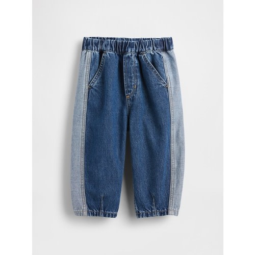 Baby & Toddler Pull-On Barrel Jeans