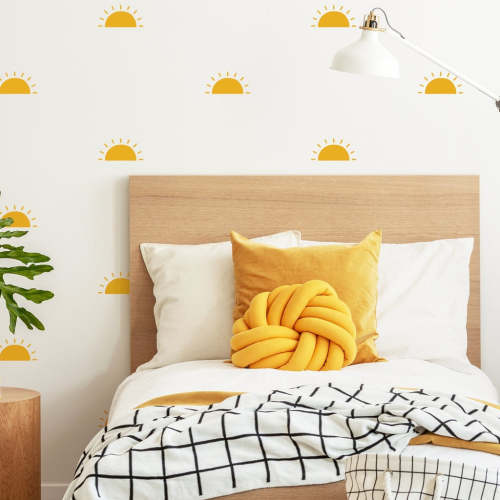 Small Half Sun Wall Decals