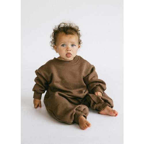 Daily Jumpsuit in Mocha | 0-3m