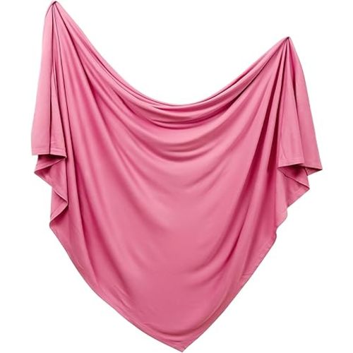 PurComfy Supersoft Swaddle Blanket, Premium Bamboo Viscose Baby swaddling Blankets for Newborns, Lightweight & Breathable Swaddle Blankets for Boys and Girls, 47” x 47”, Neutral Baby Essentials