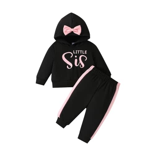 Jeinxcn Infant Baby Girl Clothes Long Sleeve Hoodie Sweatshirt Pants Toddler Fall Winter Outfits Set