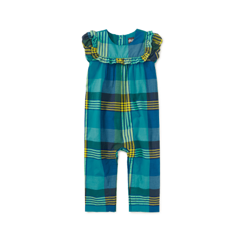 Woven Ruffle Baby Romper